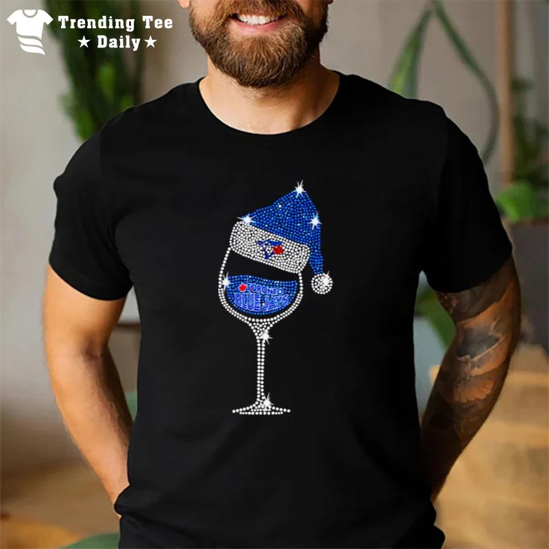 Toronto Blue Jays Noel Hat Glass Christmas T-Shirt