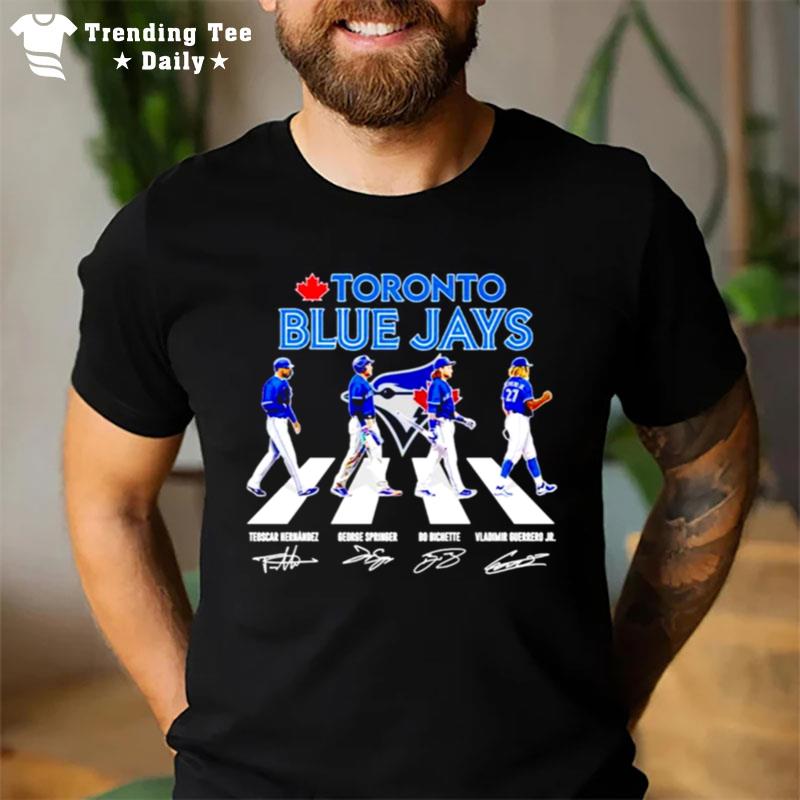 Toronto Blue Jays Players Abbey Road Sigantures T-Shirt