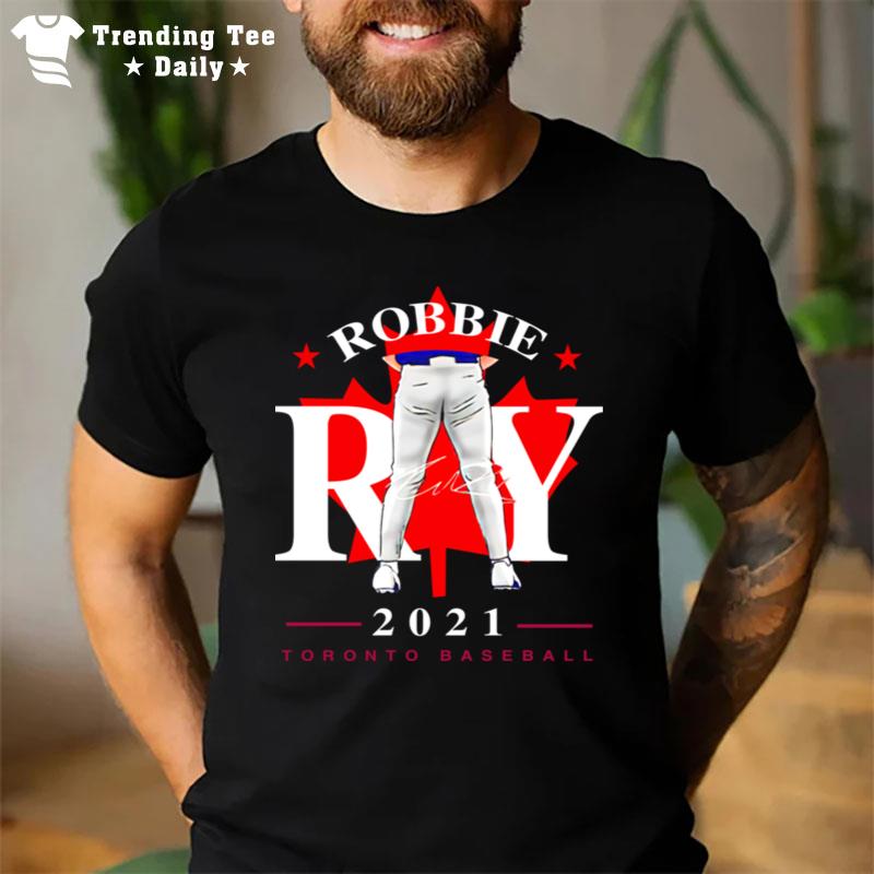 Toronto Blue Jays Robbie Ray Tight Pants Leaf Signature T-Shirt