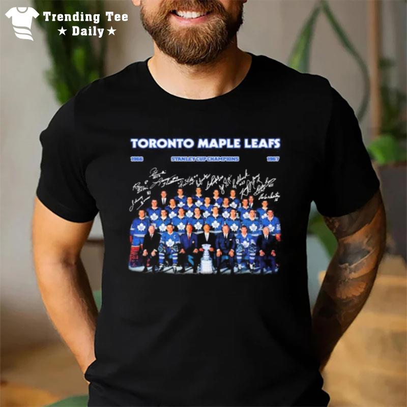 Toronto Maple Leafs Stanley Cup Champion 1966 1967 Signatures T-Shirt