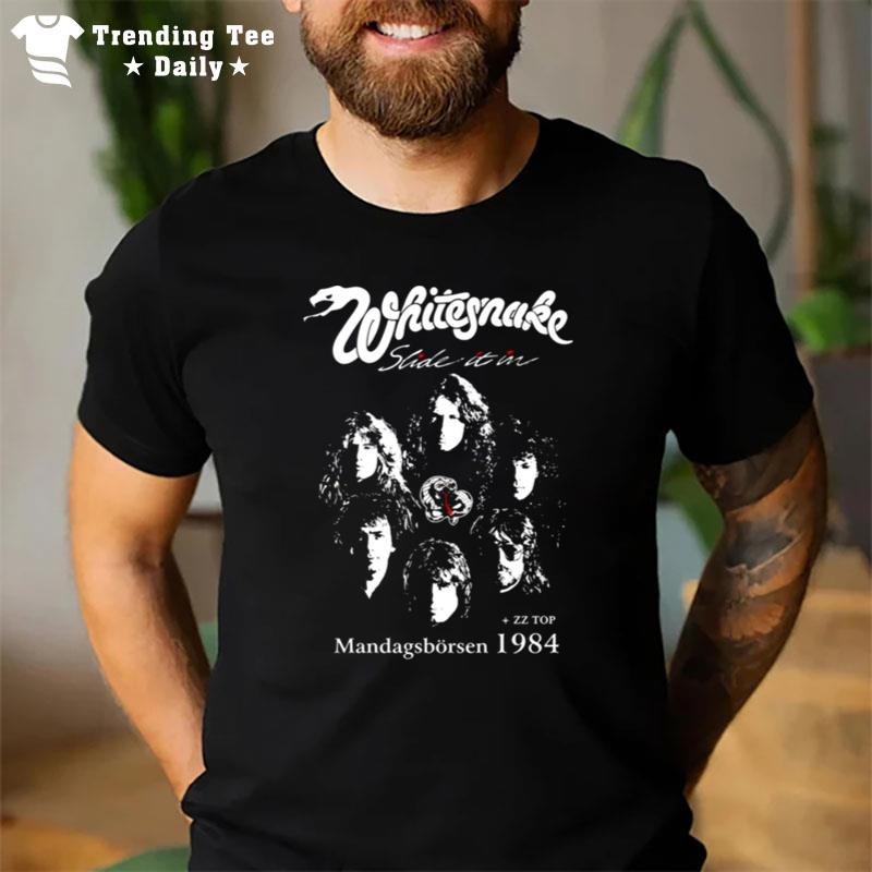 Tour 1984 Whitesnake Art Band Zz Top T-Shirt