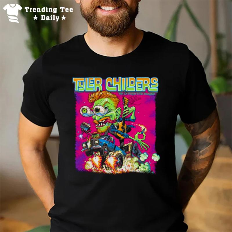 Tour Concert Country Music Cartoon Art Tyler Childers T-Shirt