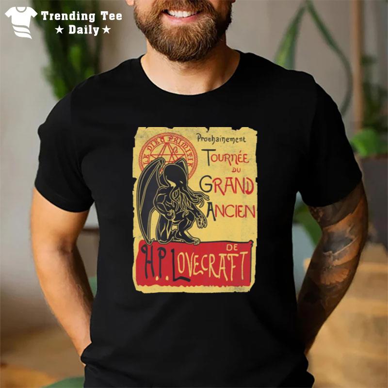 Tournee Du Grand Ancien Cthulhu Mythos Hp Lovecraf T-Shirt