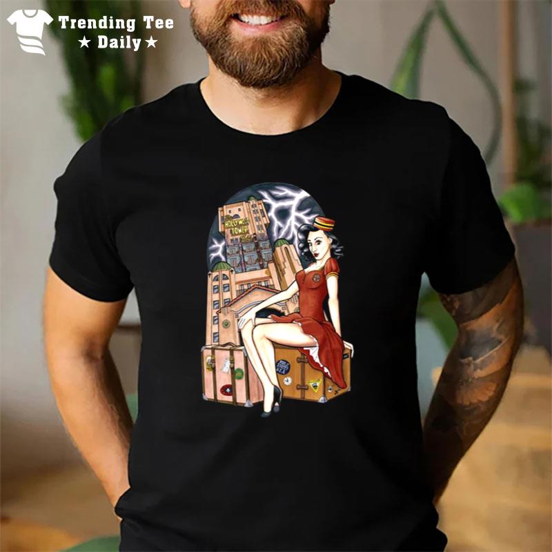 Tower Of Terror Pinup Disneyland Halloween S T-Shirt