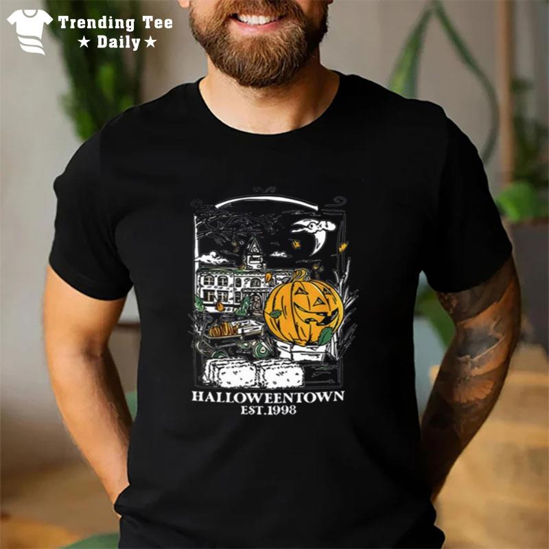 Town Est 1998 Town University Pumpkin Town Fall Town Halloween T-Shirt