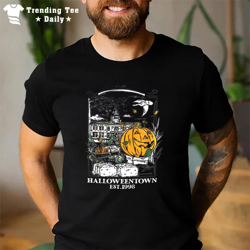 Town Est 1998 Town University Pumpkin Town Fall Town T-Shirt