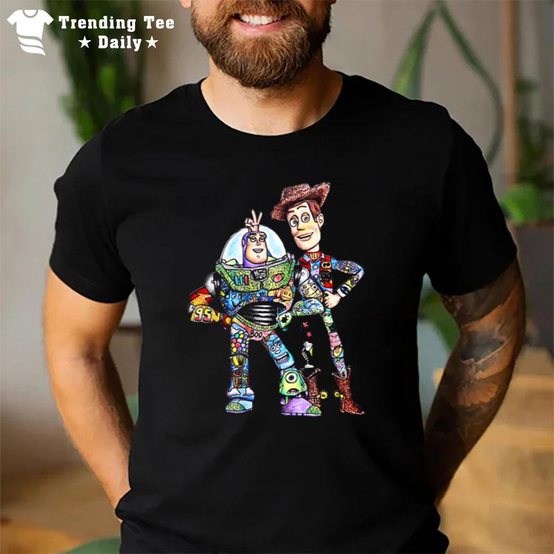 Toy Story Character Buzz Lightyear And Woody T-Shirt