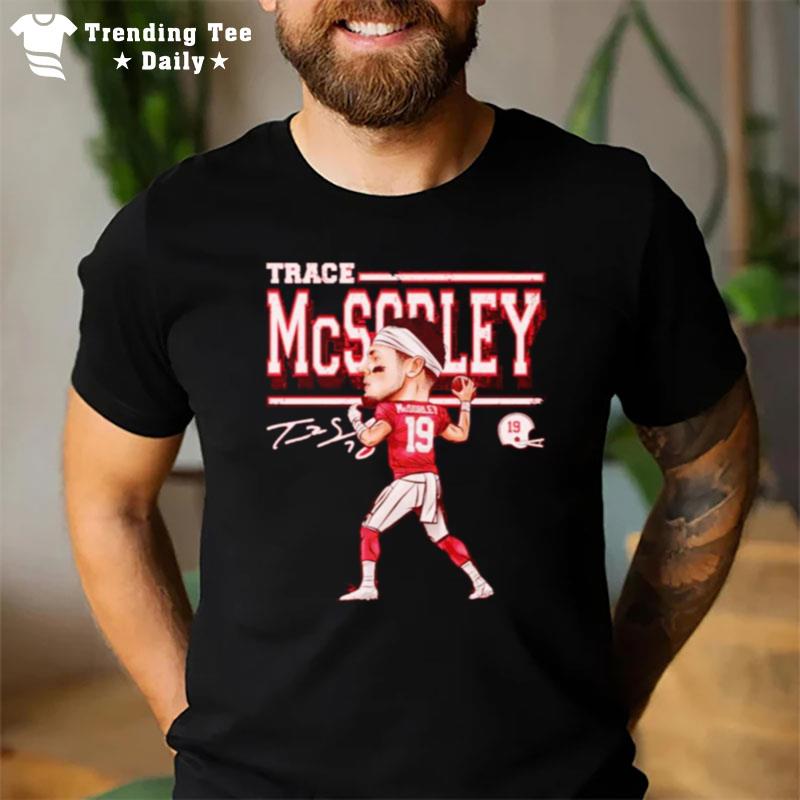 Trace Mcsorley Arizona Cardinals Cartoon Signature T-Shirt