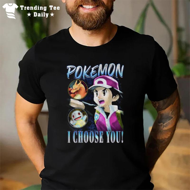 Trainer Pokemon I Choose You Vintage Retro T-Shirt