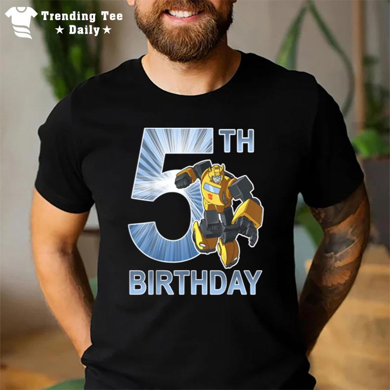 Transformers Bumblebee 5Th Birthday T-Shirt