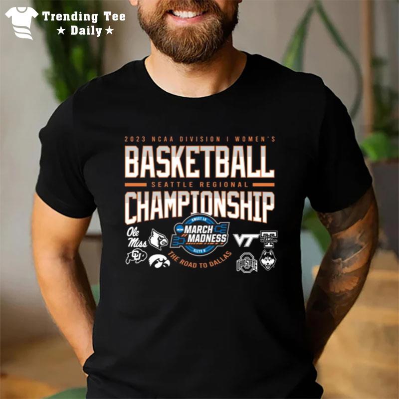 Trending Ncaa Di Women's Basketball Seattle Regional 2023 T-Shirt