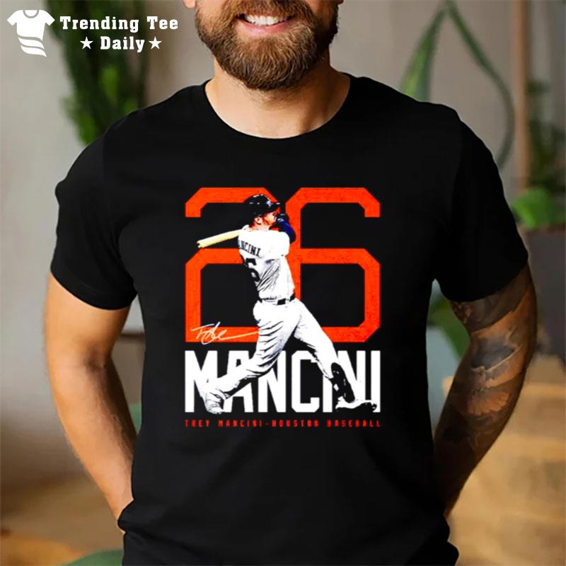 Trey Mancini Houston Astros Bold Number Signature T-Shirt