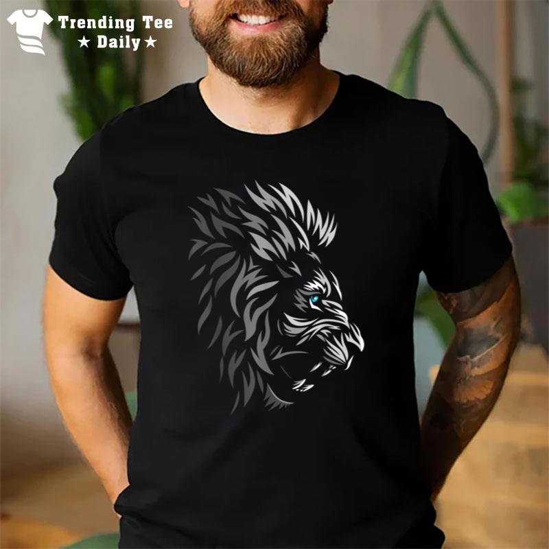 Tribal Lion Profile Tattoo Style Cute T-Shirt