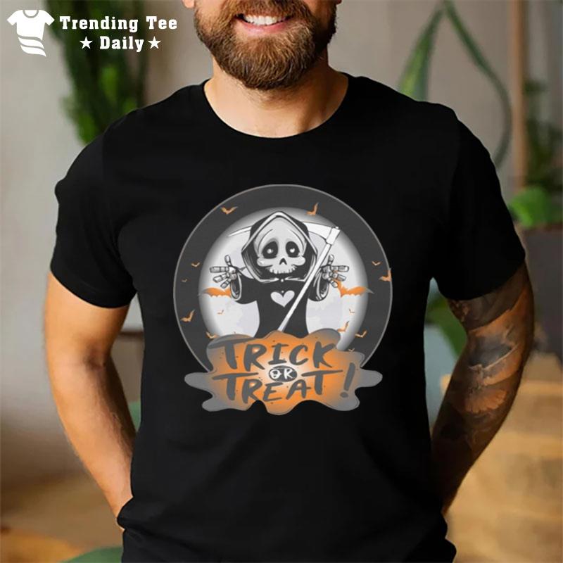 Trick Or Treat Reaper Halloween Season T-Shirt