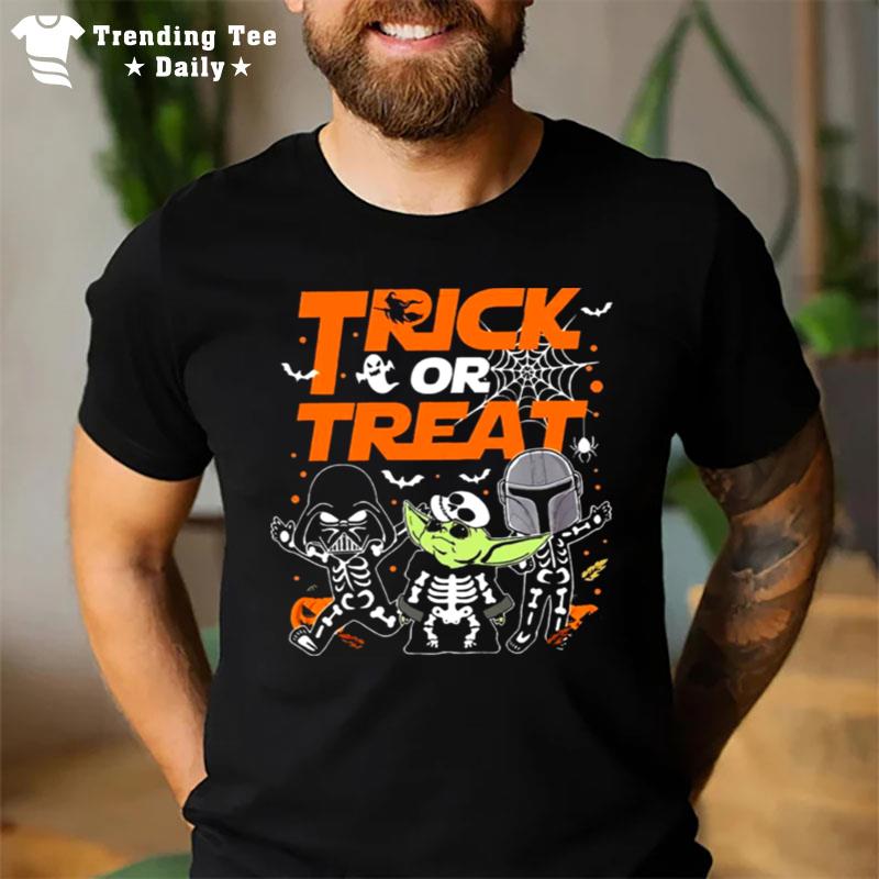 Trick Or Treat Star Wars Halloween Trick Or Treat Darth Vader T-Shirt