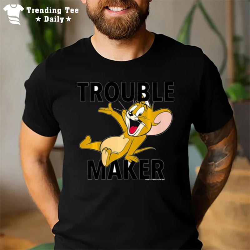 Trouble Maker Portrait Tom And Jerry T-Shirt