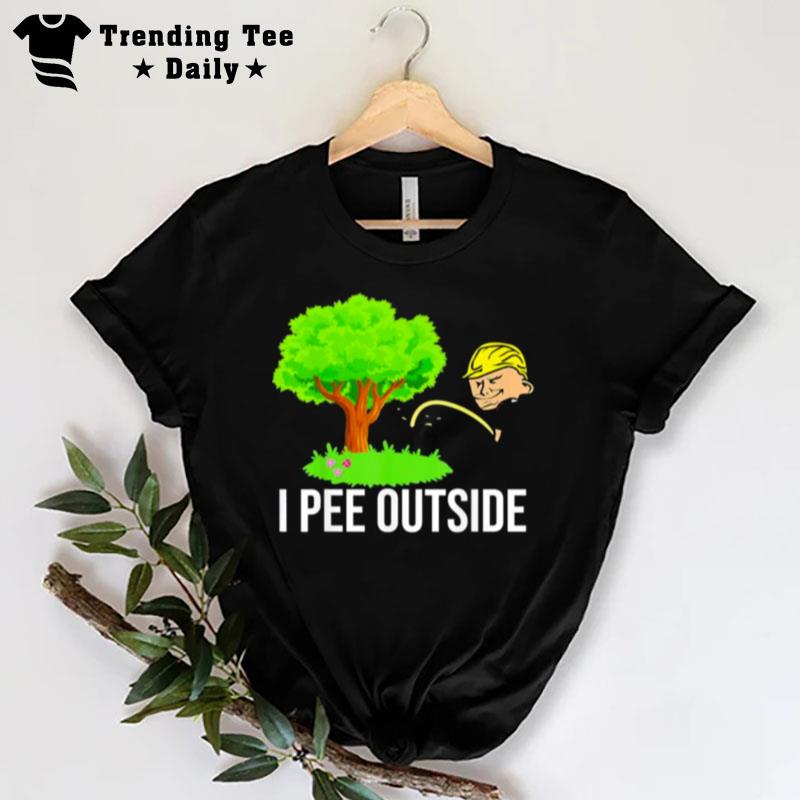 Trump I Pee Outside I Love Peeing Outside Camping Tee T-Shirt