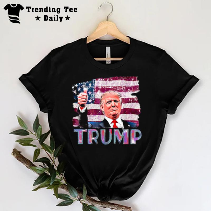 Trump Was Right About Everything Republican Political Flag T-Shirt