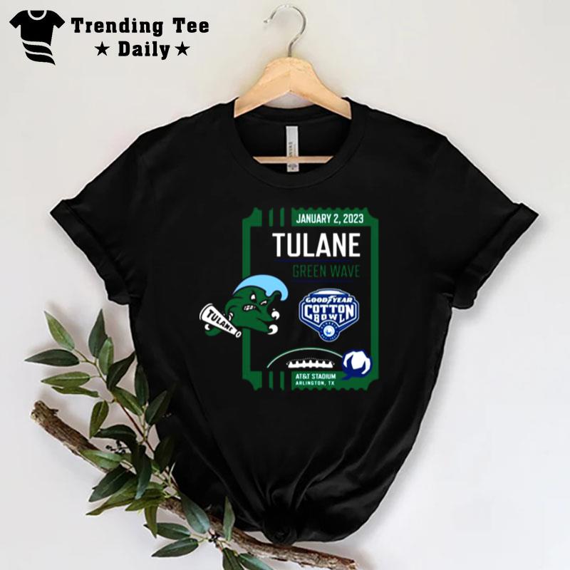 Tulane Green Wave 2023 Goodyear Cotton Bowl Arlington Men's T-Shirt