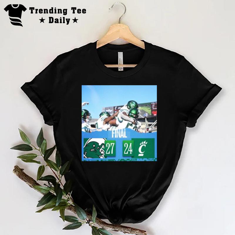 Tulane Vs Cincinnati Football 2022 Bearcats 32 Game Home Winning Streak 27 24 Final Score T-Shirt