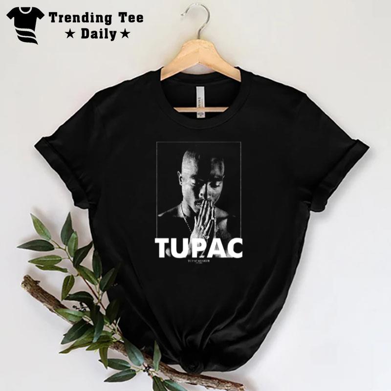 Tupac Shakur 2Pac Praying Rap Rock T-Shirt