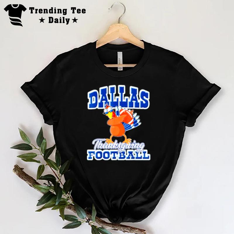 Turkey Dabbing Dallas Cowboys Football Thanksgiving 2022 T-Shirt