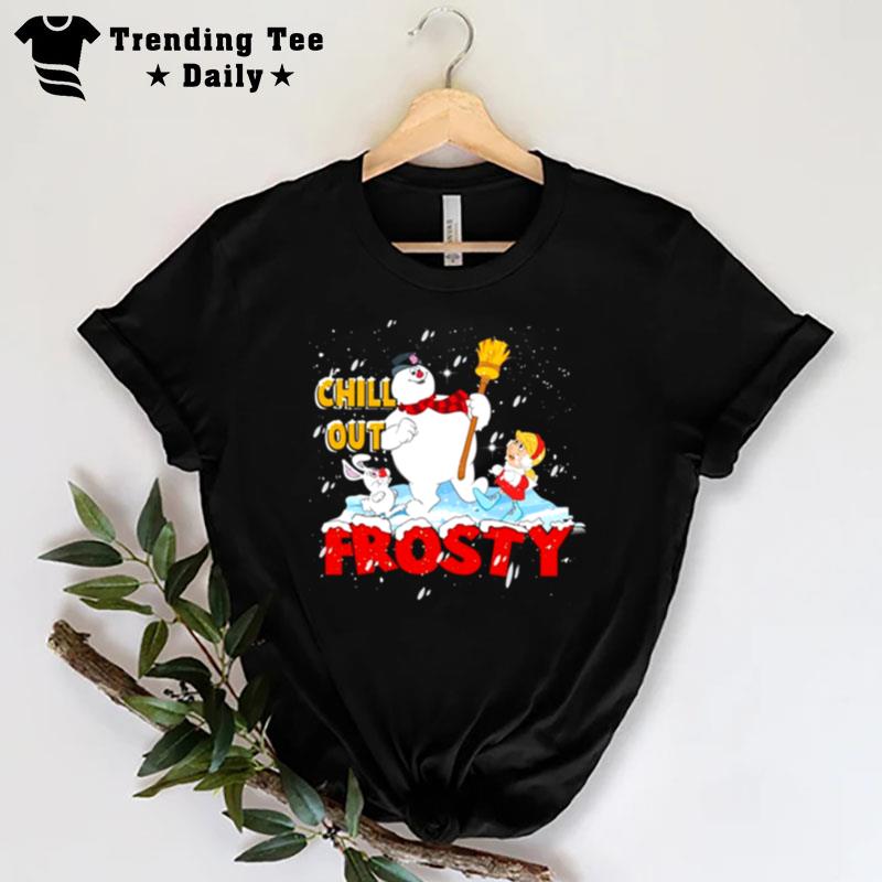 Tv Show Chilly Out Frosty Graphic Christmas T-Shirt