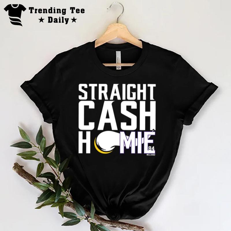 Typography Minnesota Vikings Straight Cash Homie T-Shirt