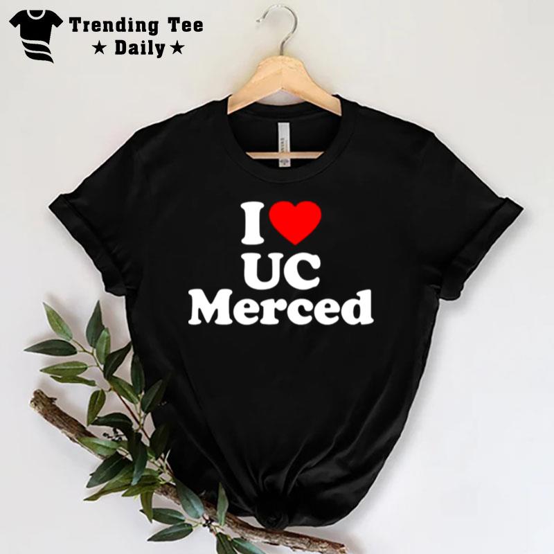 Uc Merced Love Heart College University Alumni T-Shirt