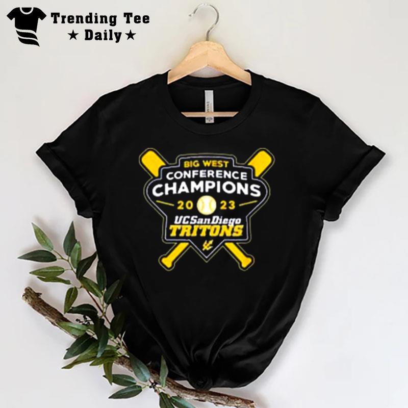 Uc San Diego Tritons 2023 Big West Baseball Champions T-Shirt