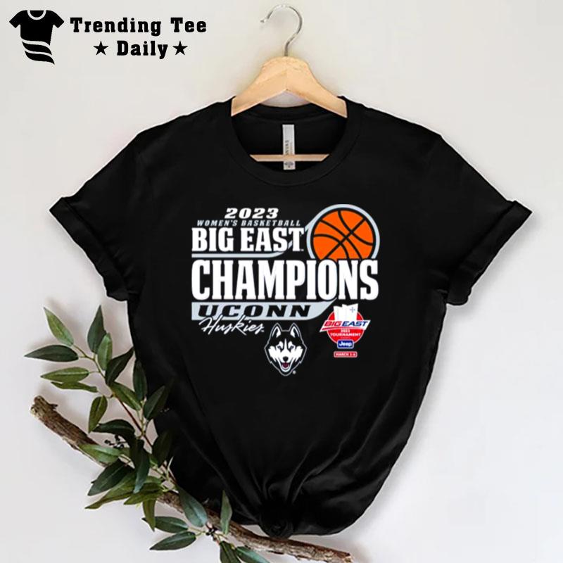 Uconn Huskies Blue 84 2023 Big East Women's Basketball Conference Tournament Champions Locker Room T-Shirt