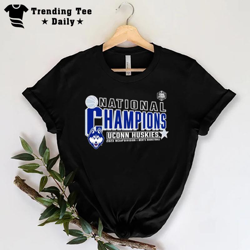 Uconn Huskies Ncaa Division I Men's Basketball National Champions Synthetic 2023 T-Shirt