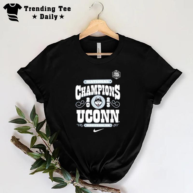 Uconn Huskies Nike 2023 Ncaa Men's Basketball National Champions Celebration T-Shirt