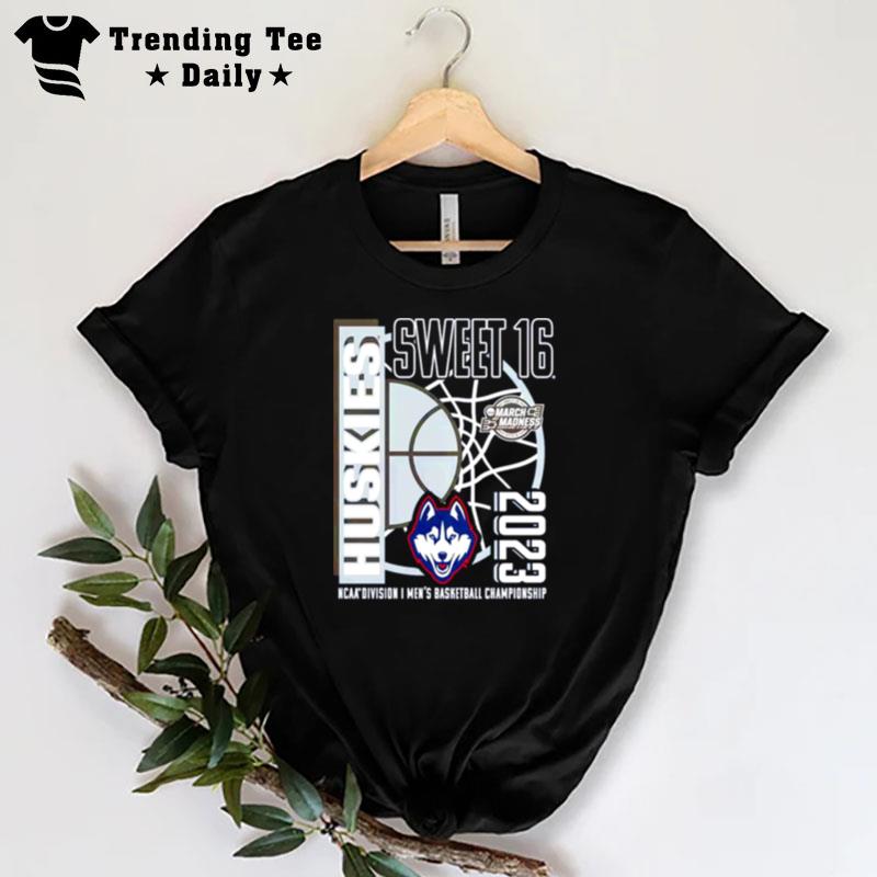 Uconn Huskies Sweet 16 Ncaa Division I Men's Basketball Championship March Madness T-Shirt