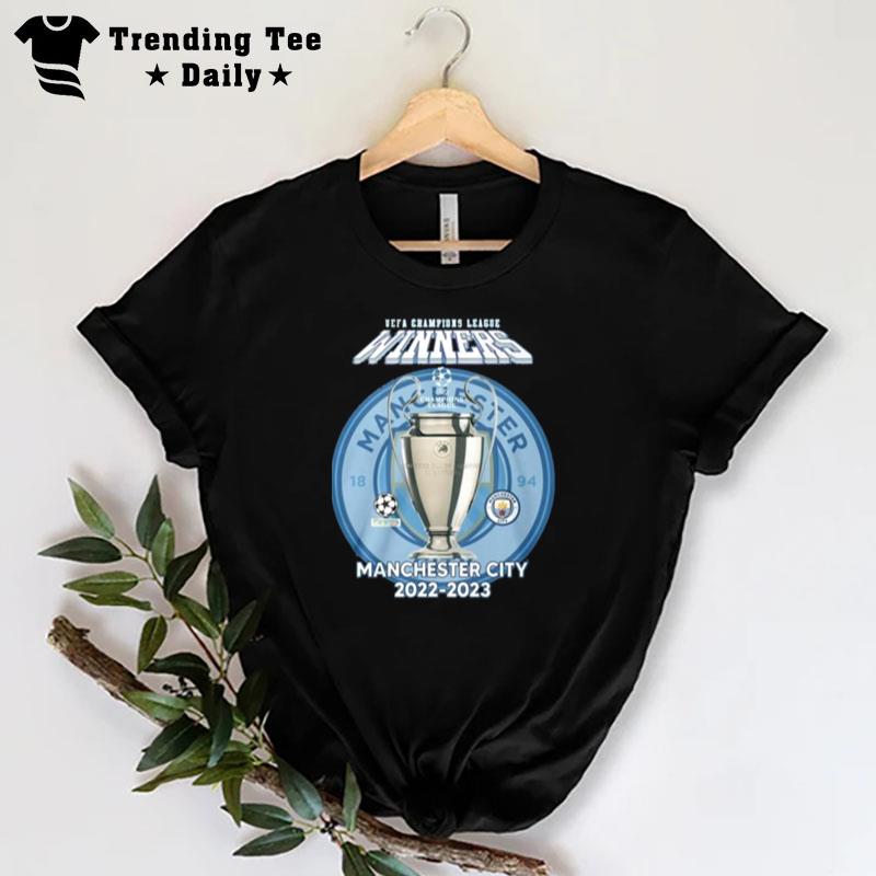 Uefa Champions League Winners Manchester City 2022 - 2023 T-Shirt