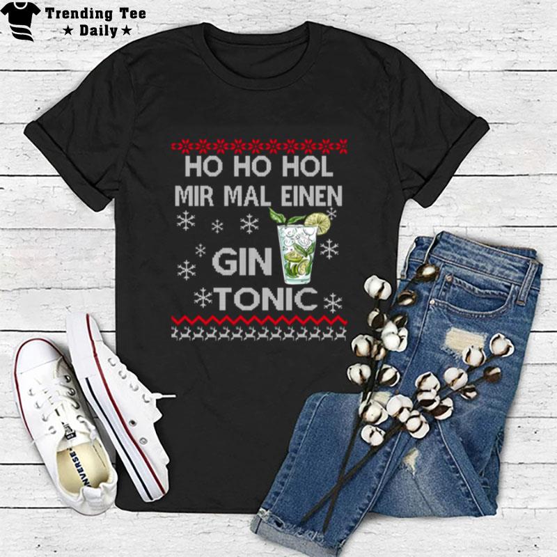 Ugly Gin Tonic Christmas T-Shirt