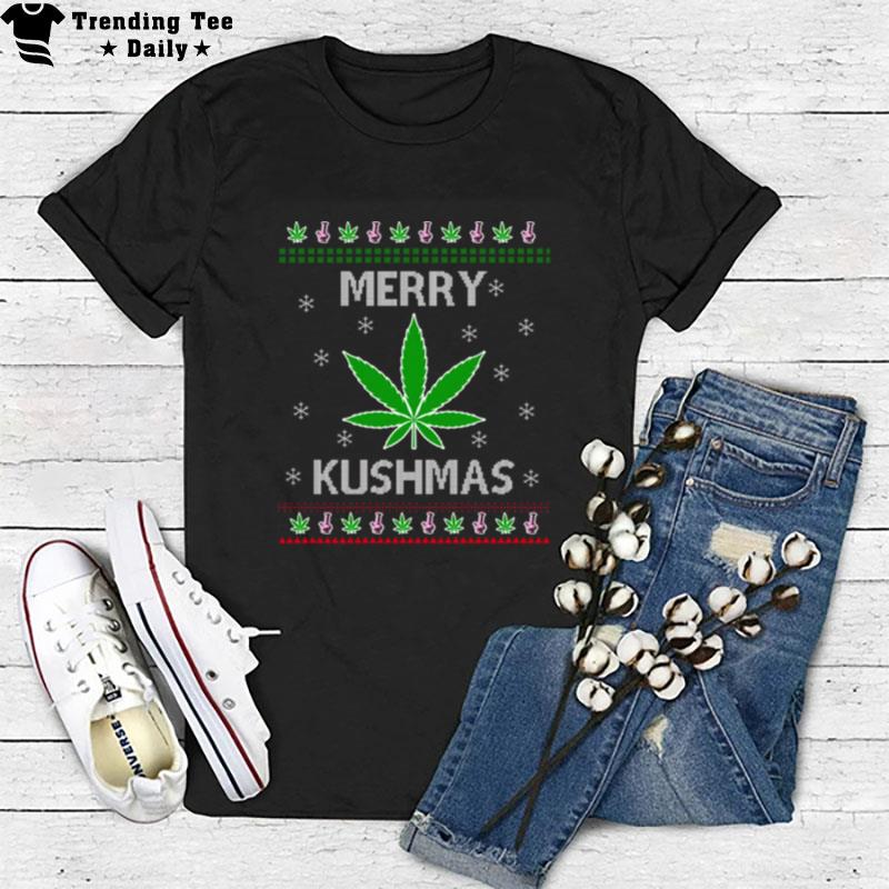 Ugly Merry Kushmas Christmas T-Shirt