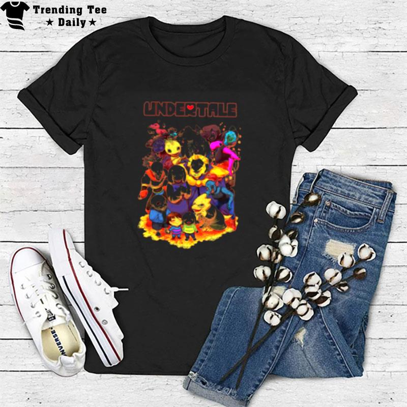 Undertale Video Game Main Characters T-Shirt