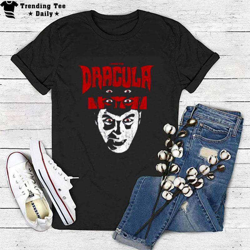 Universal Monsters Distressed Dracula Portrait Halloween T-Shirt