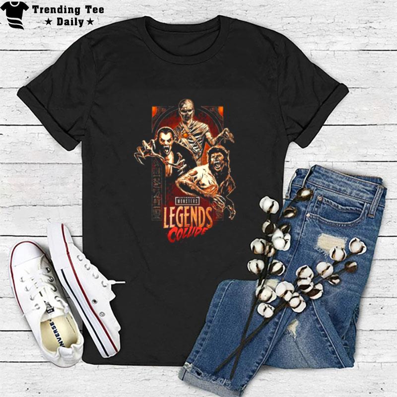 Universal Monsters Legends Collidet Halloween Universal Monsters Shir T-Shirt