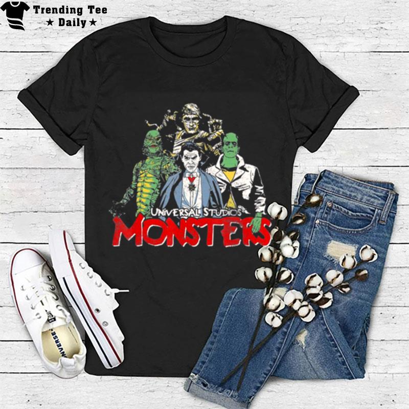 Universal Monsters Vintage Halloween T-Shirt