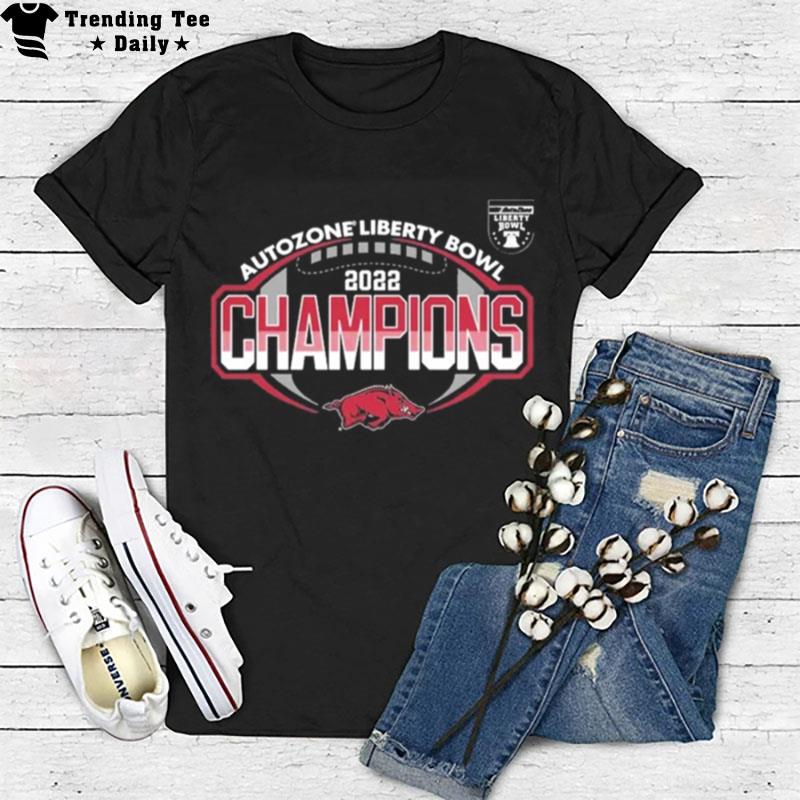 University Of Arkansas 2022 Liberty Bowl Champions T-Shirt