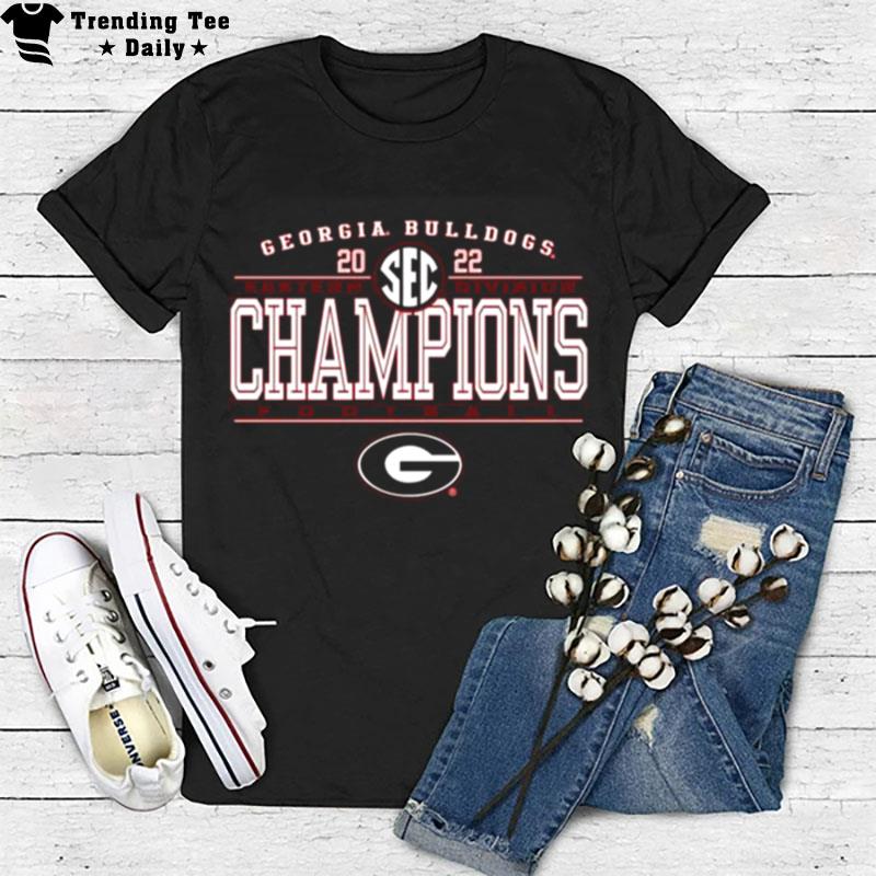 University Of Georgia Bulldogs Football 2022 Sec East Champions T-Shirt