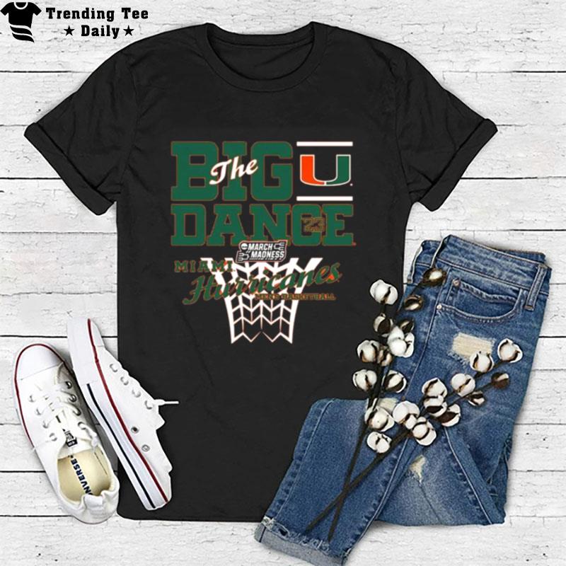 University Of Miami Men's Basketball 2023 Ncaa March Madness Tournament Bound T-Shirt