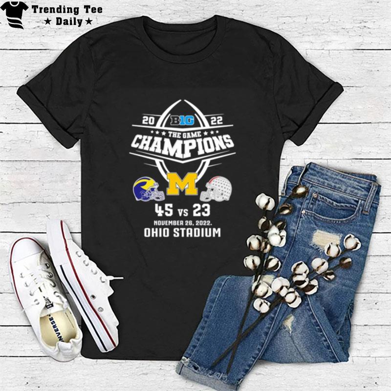 University Of Michigan Football 2022 Big Ten The Game Champions T-Shirt