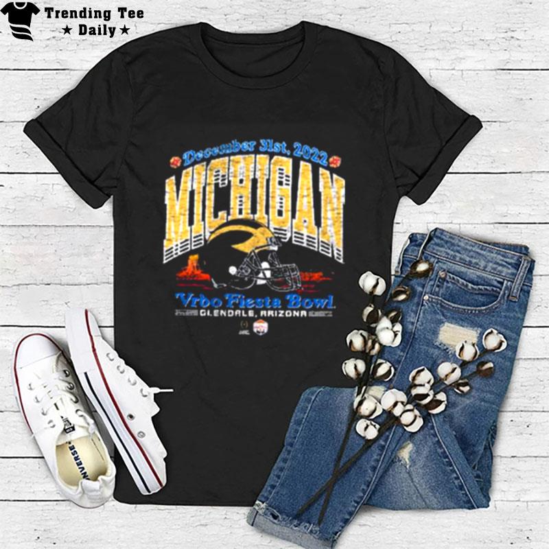 University Of Michigan Football 2022 College Football Playoff Fiesta Bowl T-Shirt