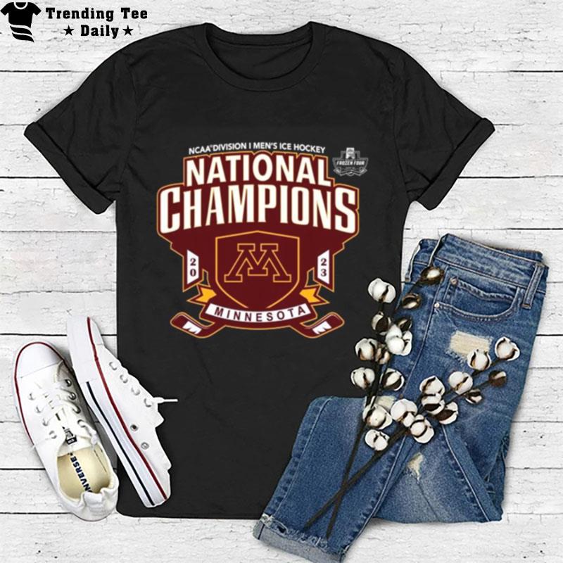 University Of Minnesota Men's Hockey 2023 Ncaa Division I National Champions T-Shirt