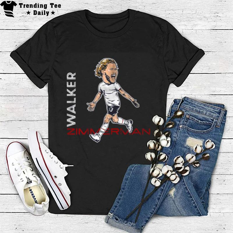 Us Soccer Walker Zimmerman Caricature T-Shirt