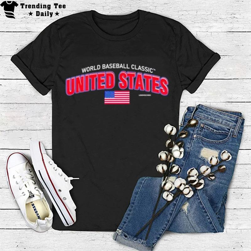 Usa Baseball Legends 2023 World Baseball Classic Country T-Shirt