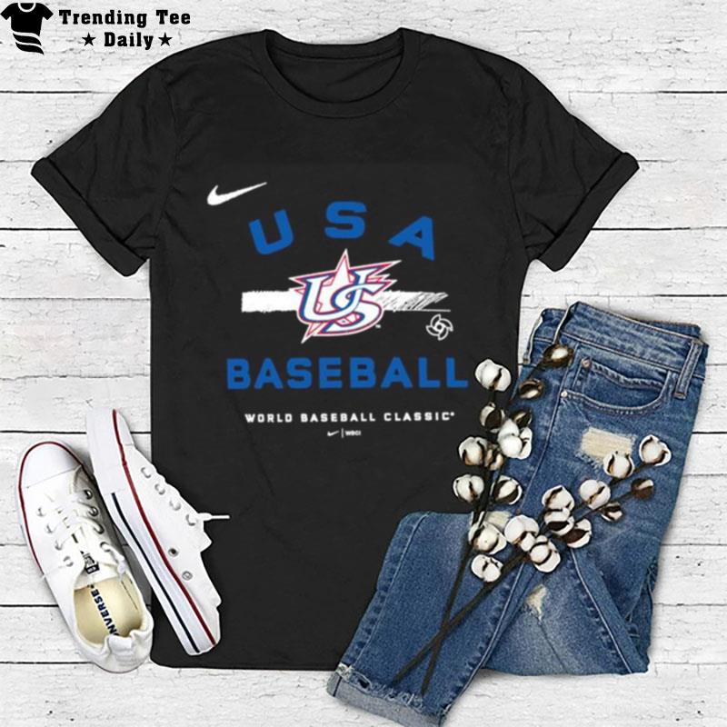 Usa Nike Baseball 2023 World Baseball Classic Official T-Shirt